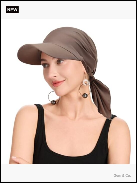 Summer Chemo Headwear Brim Visor Hat Beanie Hat